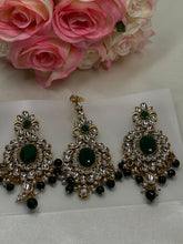 KUNDAN DANGLERS WITH TIKKA