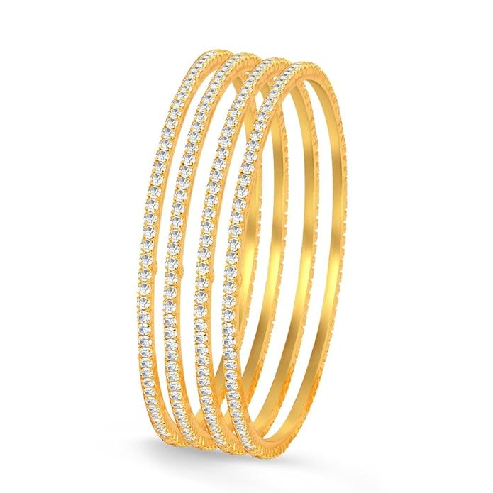 DIAMOND CUT BANGLES-4 PIECE SET
